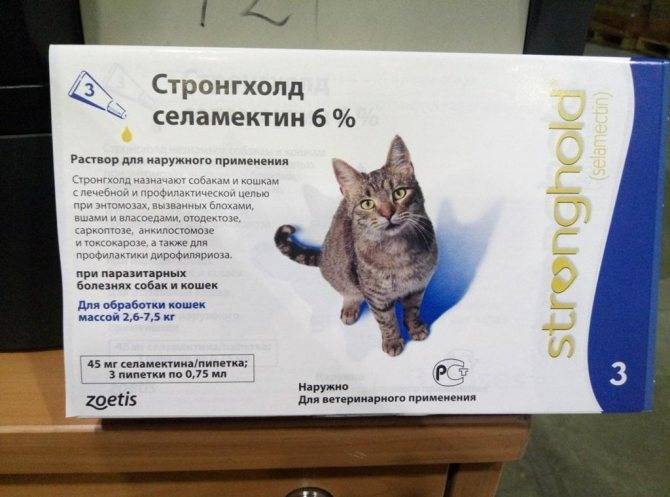 Стронгхолд для кошек - инструкция по применению препарата