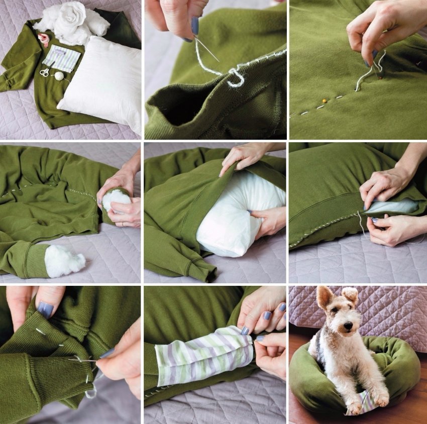 Как сделать лежак для собаки своими руками: пошаговые инструкции от простых до необычных