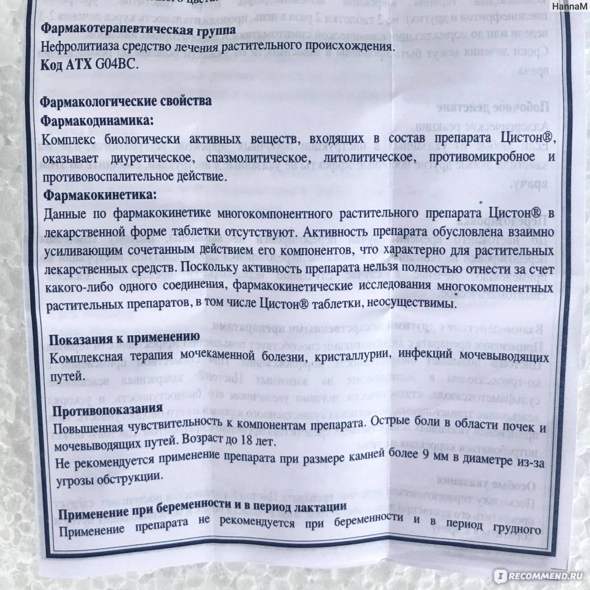 Инструкция по применению цистона для кошек и собак
