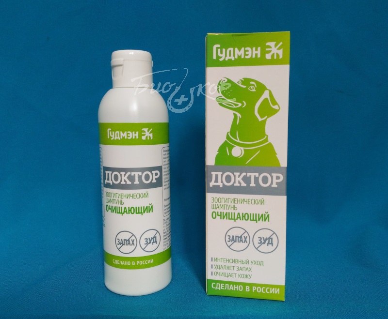Шампунь доктор для собак зеленый с бензоилпероксидом