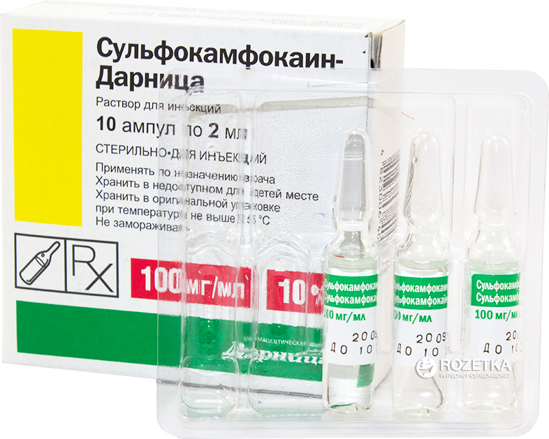 Сульфокамфокаин для собак