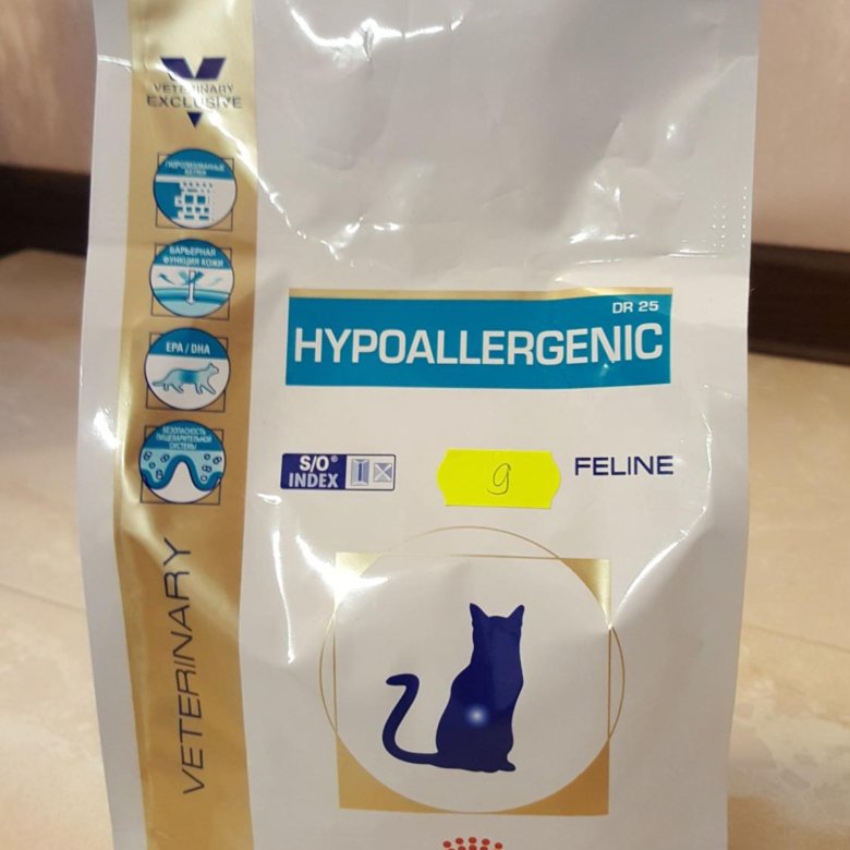 Обзор на гипоаллергенные корма для кошек