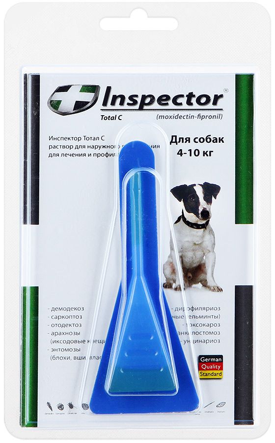 Инспектор для собак против блох и клещей: инструкция