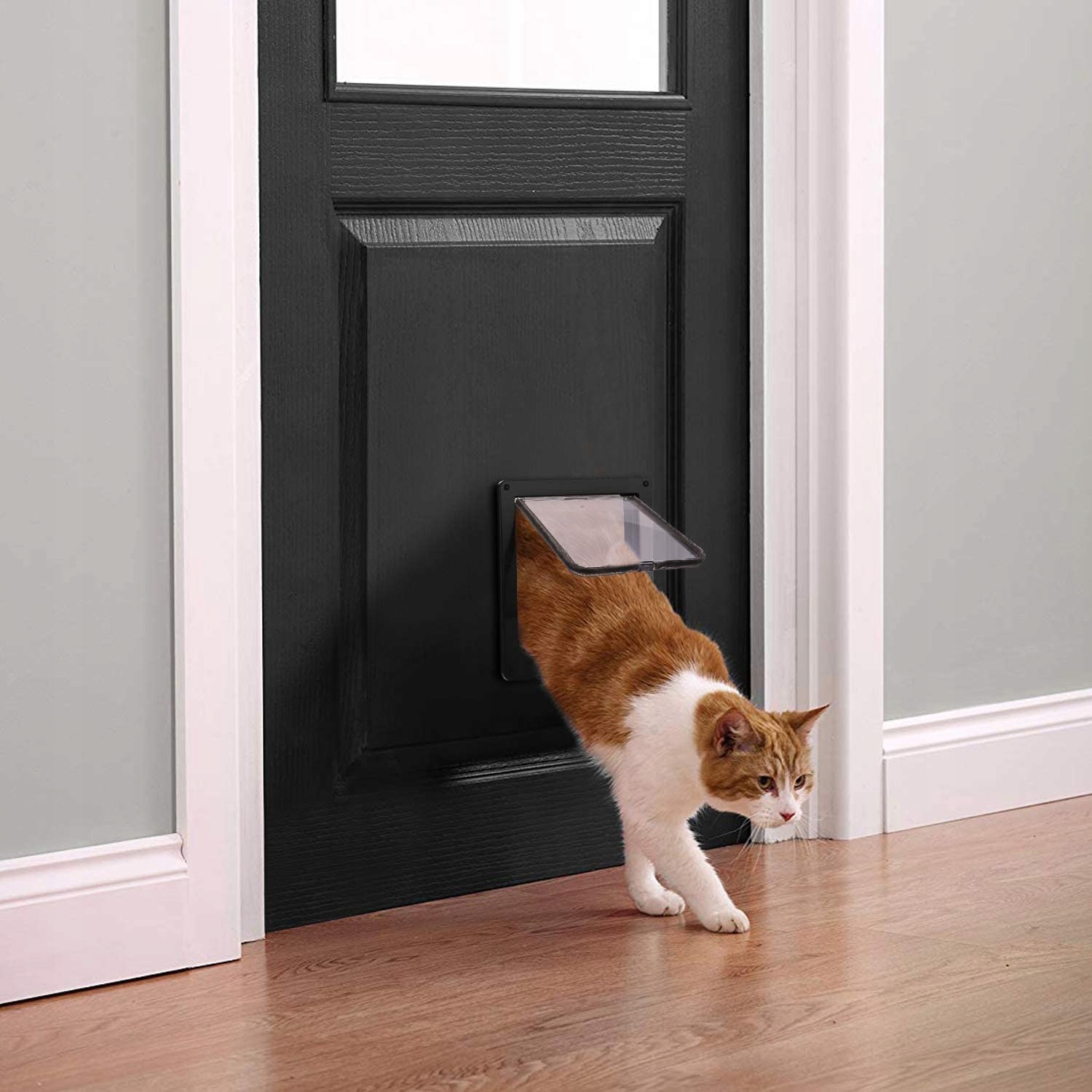 Дверца для кошек в дверь своими руками — пошаговая инструкция