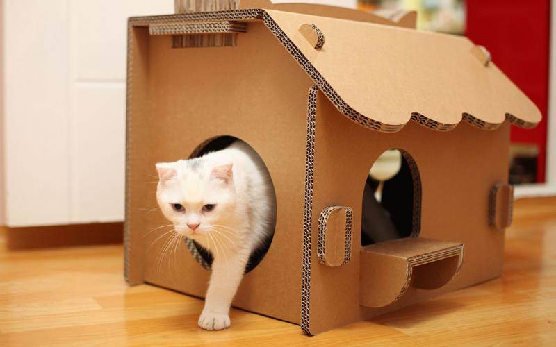 Зимний домик для кошки