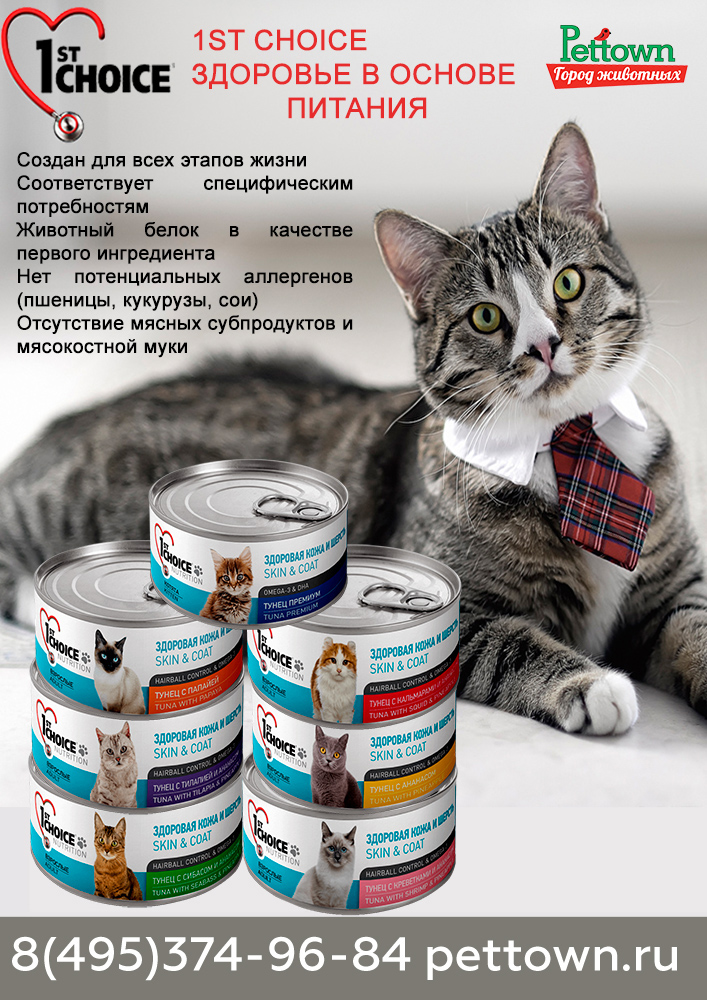 Корм 1st choice (фест чойс) для кошек: плюсы и минусы, отзывы ветеринаров