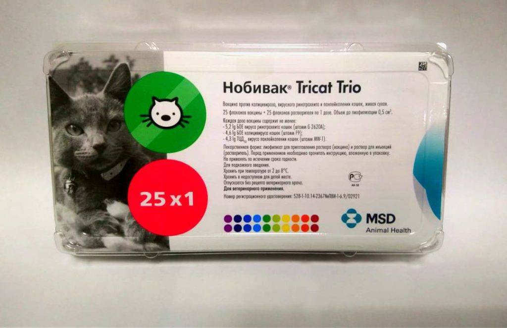 Нобивак трикет для кошек: инструкция по применению вакцины