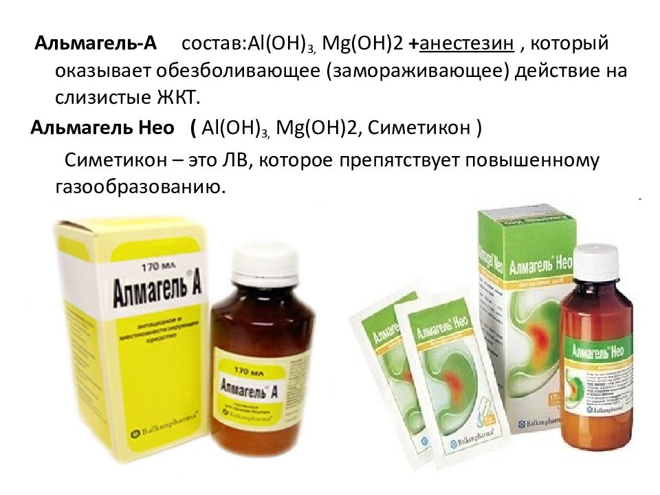 Альмагель нео, особенности применения препарата