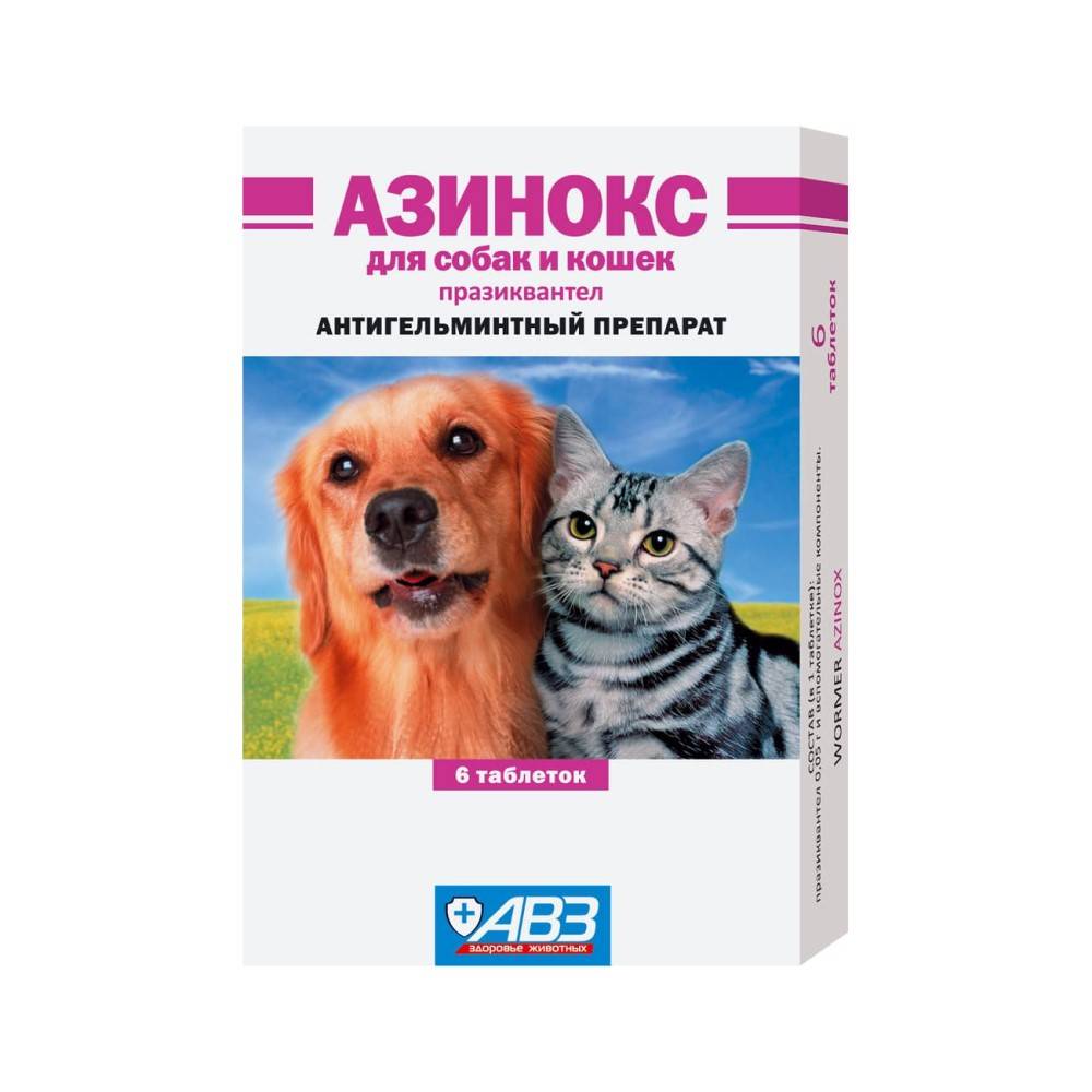 Инструкция по применению препарата азинокс для кошек
