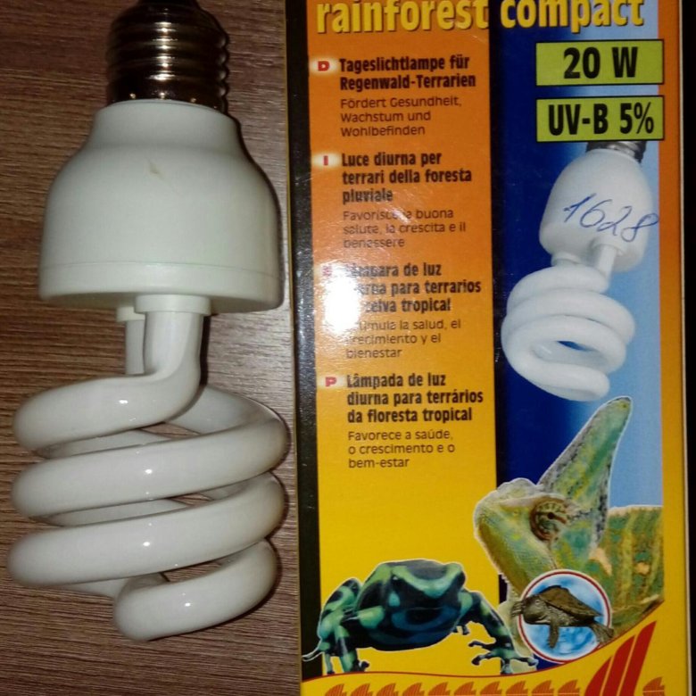 Ультрафиолетовая лампа для красноухой черепахи