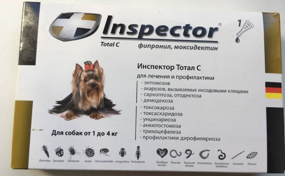 Инструкция по применению препарата инспектор для собак
