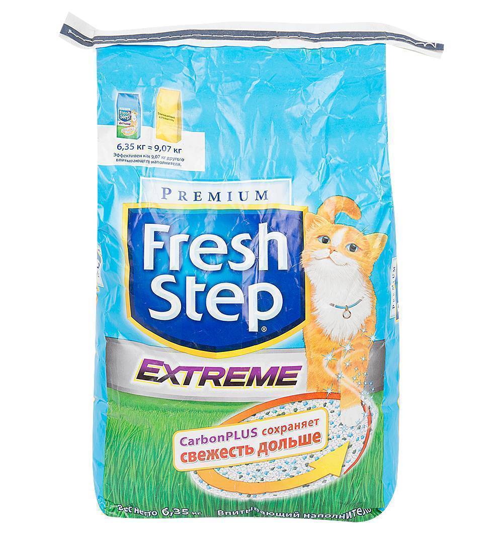 Наполнитель для кошачьего туалета fresh step впитывающий с тройным контролем запахов
