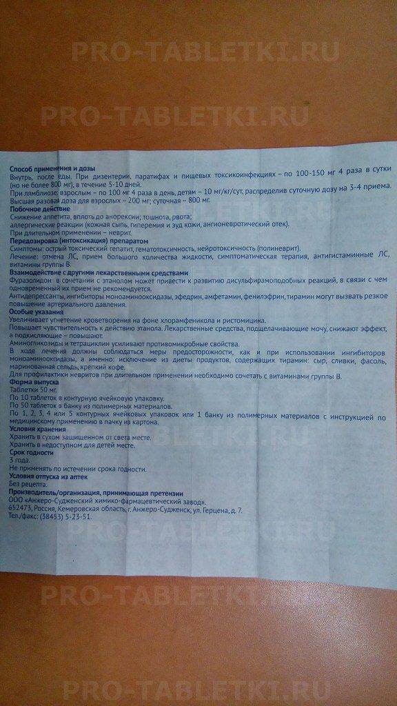Фуразолидон котенку от поноса: инструкция, дозировка