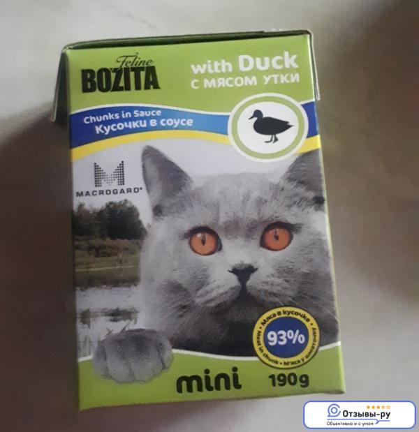 Bozita (бозита): обзор корма для кошек, состав, отзывы