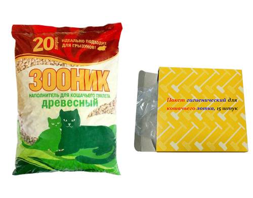Наполнитель для кошачьего туалета марки «зооник»