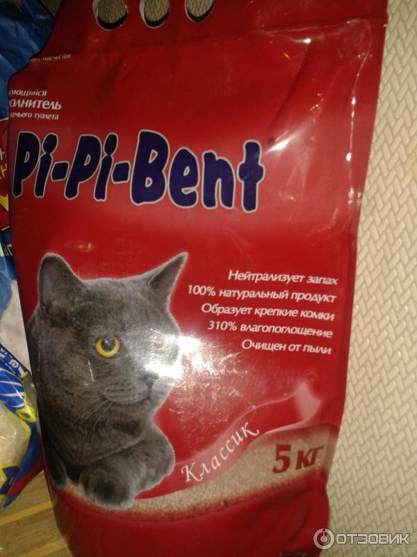 Наполнитель для кошек пи-пи-бент