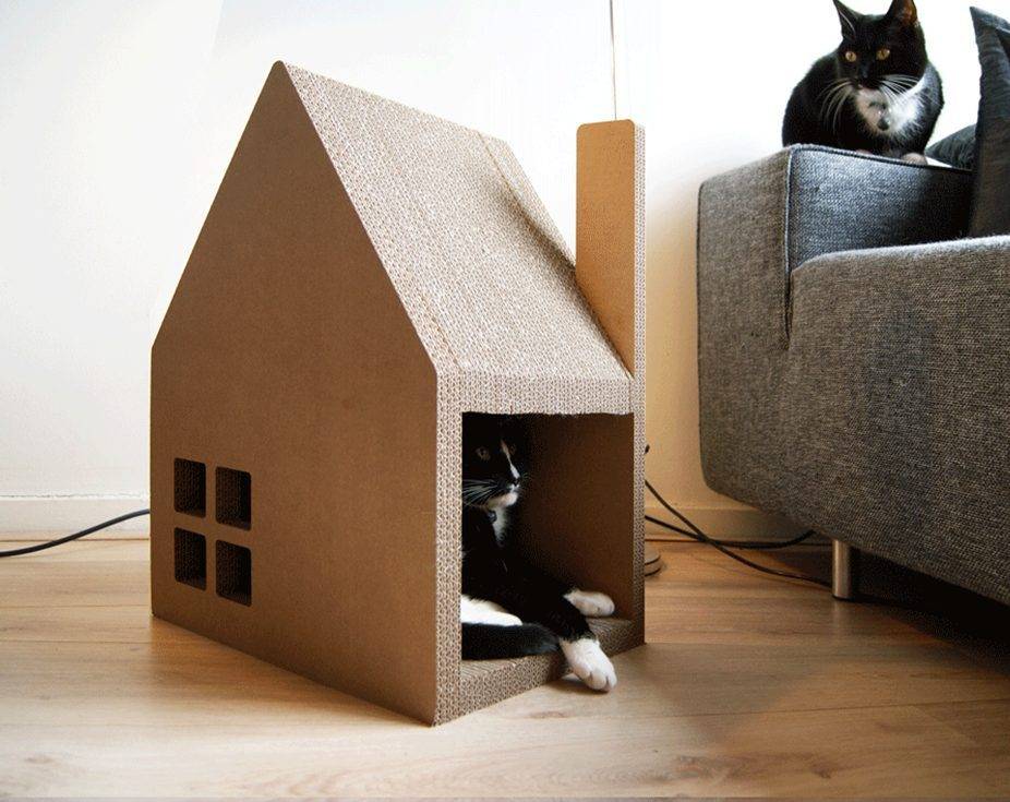 Как сделать домик для кошки: 15 шагов