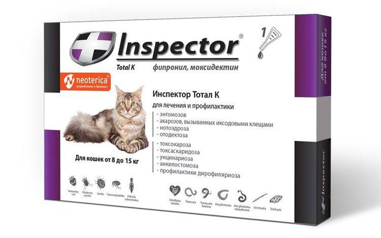 Капли инспектор для кошек – описание и инструкция: наша точка зрения на вопрос